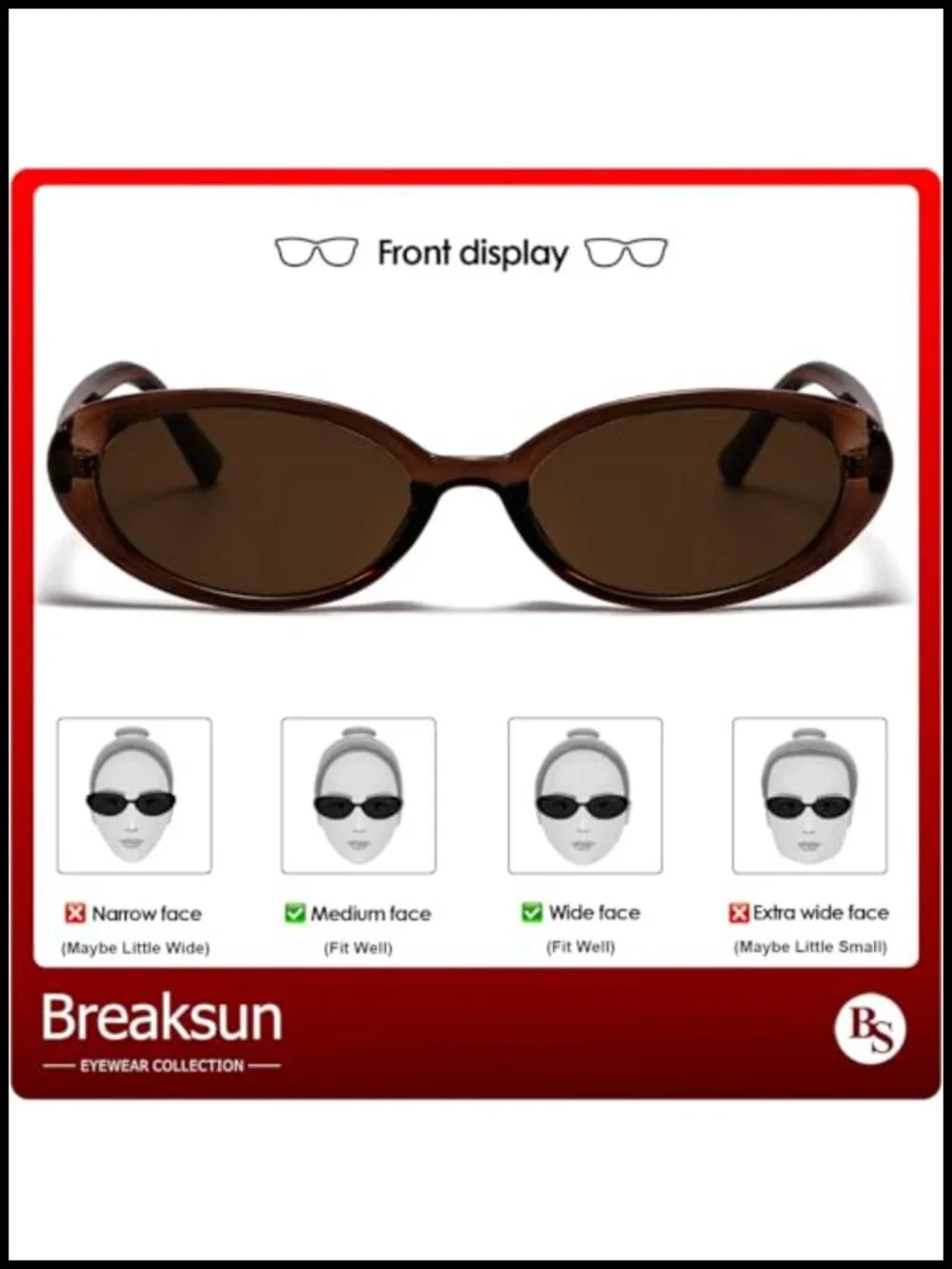 Retro Oval Fashion Sunglasses UV400 Protection Small Frame Vintage Shades